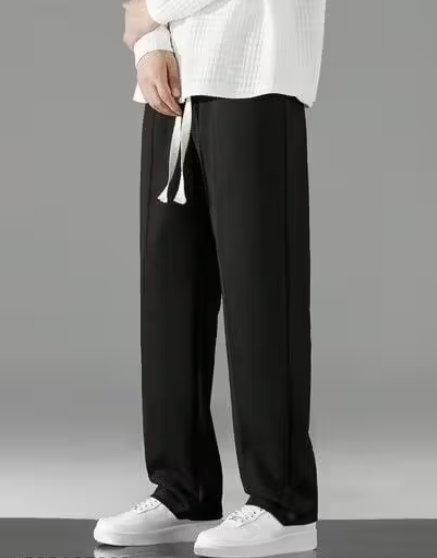 Men's Regular Fit Track Pants – Cotton Blend Joggers with Elastic Waistband & Pockets | Comfortable Activewear for Gym, Running & Casual Wear