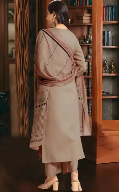 Women Cotton Rayon Kurta Palazzo Dupatta Set