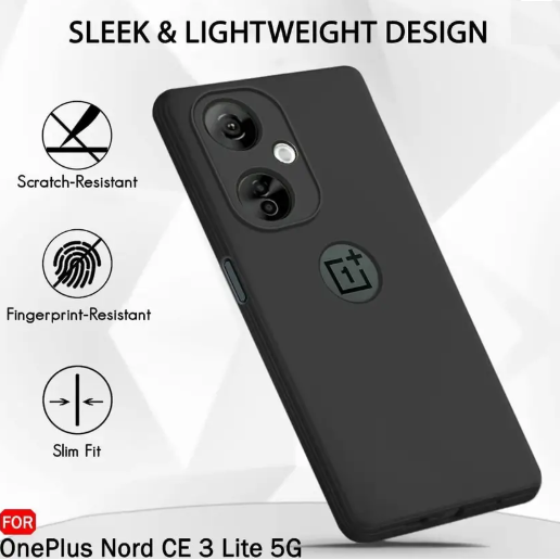 Winkel Back Cover for OnePlus Nord CE 3 Lite 5G  (Black, Pack of: 1)