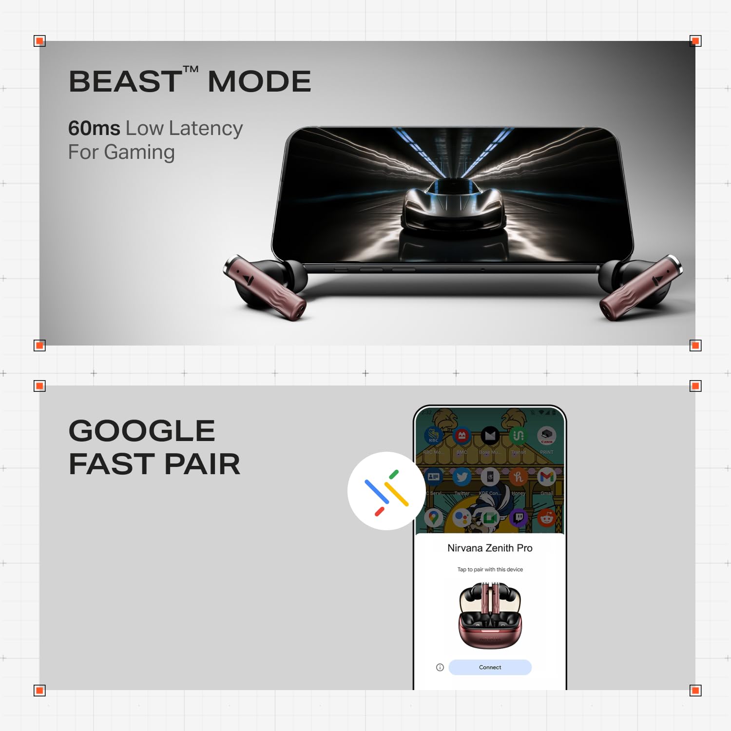 boAt Nirvana Zenith Pro (2025), 50dB Hybrid Adaptive ANC, Spatial Audio, Hi-Res Audio LDAC, 6Mics AI-ENx, 80 Hrs Battery, Bluetooth Earbuds, TWS Ear Buds Wireless Earphones with mic (Crimson Red)