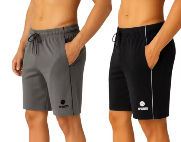 MEN'S COTTON SHORTS CASUAL FITTING REGULAR SHORTS