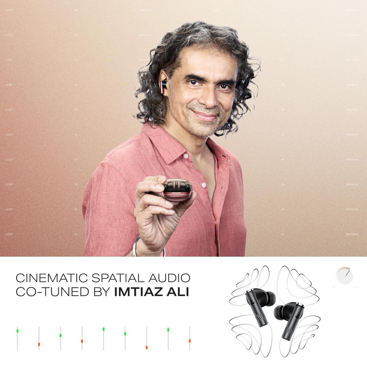 boAt Nirvana Zenith Pro (2025), 50dB Hybrid Adaptive ANC, Spatial Audio, Hi-Res Audio LDAC, 6Mics AI-ENx, 80 Hrs Battery, Bluetooth Earbuds, TWS Ear Buds Wireless Earphones with mic (Velvet Grey)