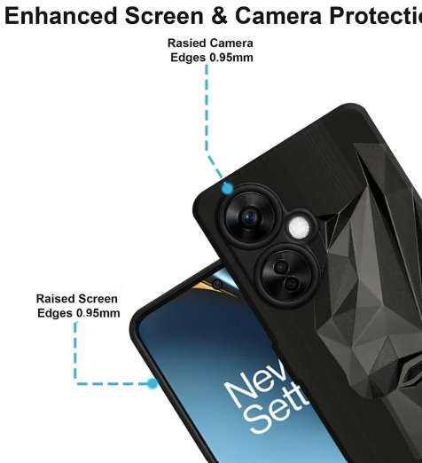 Back Cover for OnePlus Nord CE 3 Lite 5G  (Black, Camera Bump Protector, Pack of: 1)