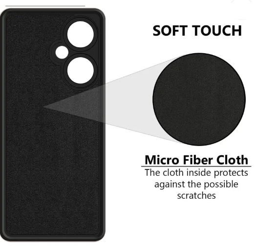 Back Cover for OnePlus Nord CE 3 Lite 5G  (Black, Camera Bump Protector, Pack of: 1)