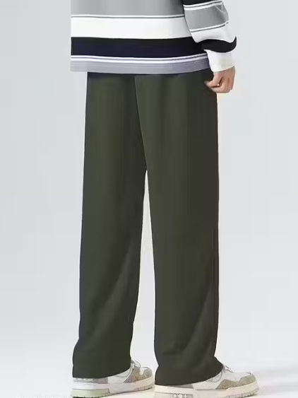 Savayo Men's Flared Track Pants | Loose Fit Track Pants for Men | Stylish Men's Trousers | Plain Athletic Trousers | Comfortable Track Pants for Men