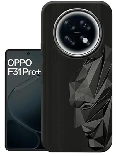 Back Cover for Oppo F31 Pro Plus 5G  (Black, 3D Case, Pack of: 1)