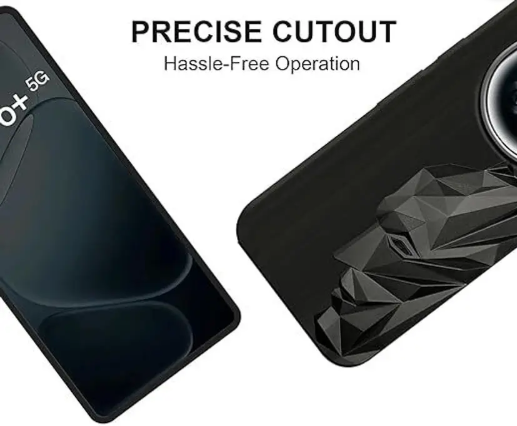 Back Cover for Oppo F31 Pro Plus 5G  (Black, 3D Case, Pack of: 1)