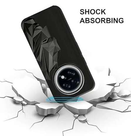 Back Cover for Oppo F31 Pro Plus 5G  (Black, 3D Case, Pack of: 1)