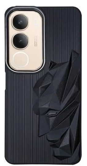 Back Cover for vivo Y29 5G, Vivo Y19s  (Black, Camera Bump Protector, Pack of: 1)