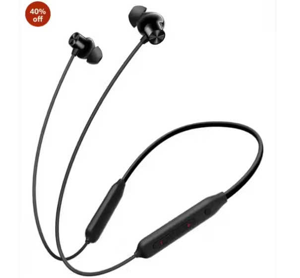 Bulets Z2 Neckband with AI Nose Cancellation (IP55 Water Resistant, Upto 30 Hours Playback, Magico Black), 1 Unit