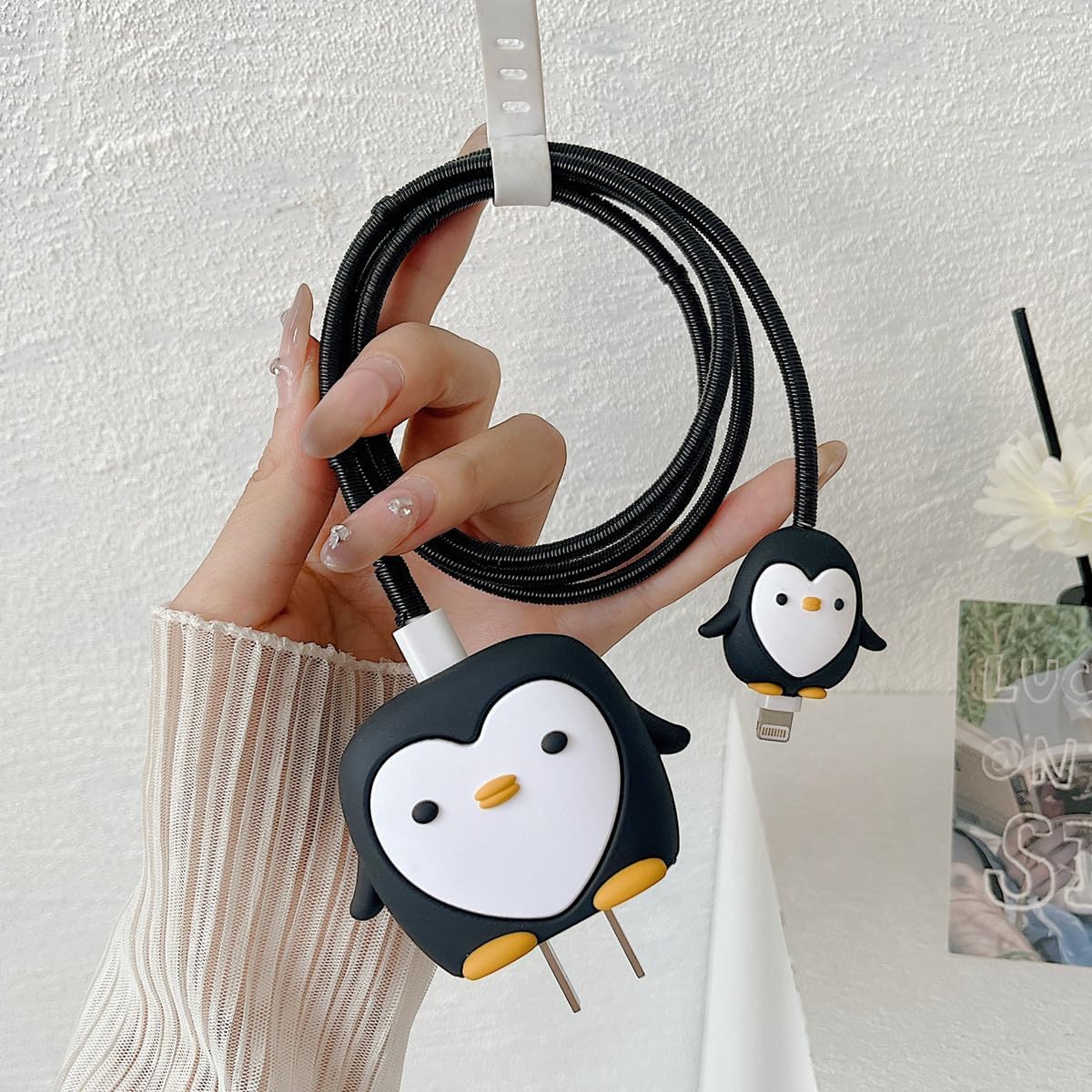 Charger Case Cover with Full Cable Protector 3D Cute Pattern Compatible for iPhone Charger Only 18W & 20W iPhone 16,iPhone 13,iPhone 15,iPhone.
