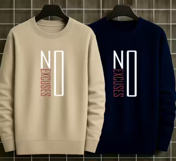 Ultra Soft Sweatshirts For Men (Pack Of 2)