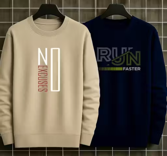 Ultra Soft Sweatshirts for (Men Pack Of 2)