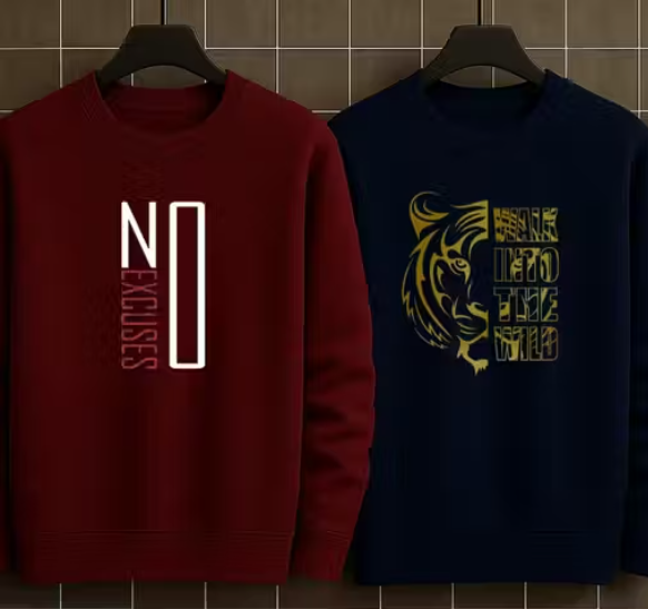 Ultra Soft Sweatshirt for Men (Pack Of 2)