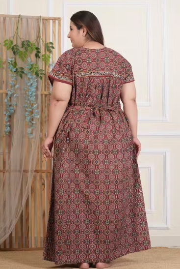 Women's cotton nightdress with Robe