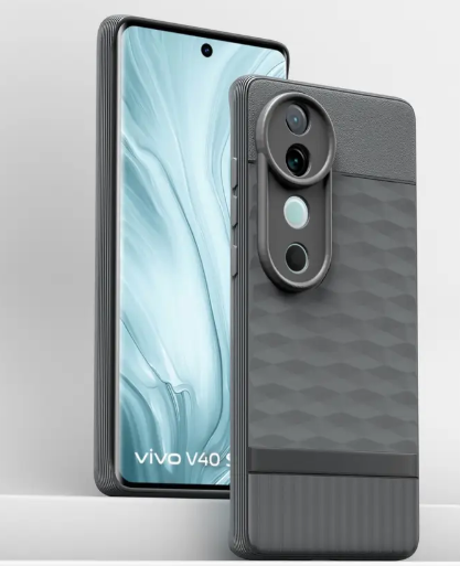 Vivo V40 Pro 5G Decent Back Cover(Grey, Grip Case, Pack of: 1)