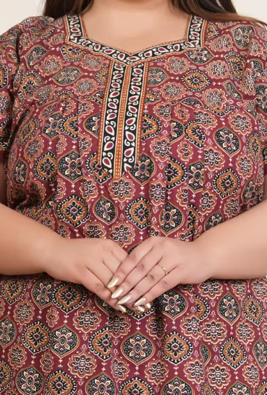 Women's cotton nightdress with Robe