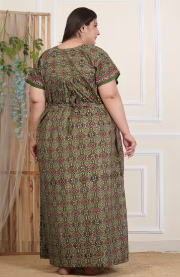 Women's cotton nightdress with Robe