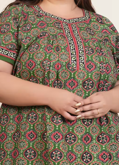 Women's cotton nightdress with Robe