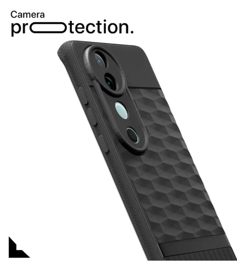 Vivo V40 Pro 5G Decent Back Cover(Grey, Grip Case, Pack of: 1)