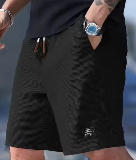 Stylish Men's Casual Shorts | Summer Wear | Elastic Waistband | Slim Fit | With Pockets | Breathable Fabric