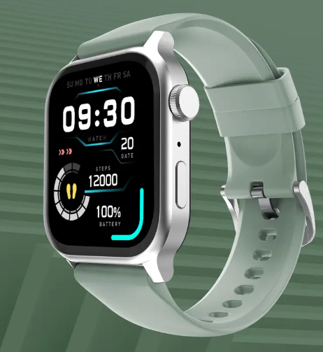 Fire-Boltt Rise Bluetooth Calling 47mm (1.85), Metal Bod & Rotating Crown, 123 Sports Smartwatch  (Ice Grey Strap, Free Size)