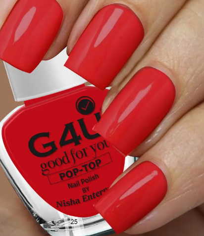 G4U Nail Polish Set 4 Colors Red BroMauve Wine Nail Paints 16-18-19-25 Red, Brown, Wine, Mauve  (Pack of 4)