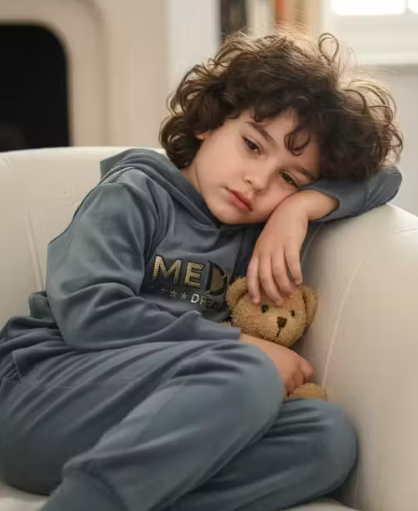 Kids Winter Co-ord Set | Unisex Warm Hoodie and Pants Set | Soft Velvet Fabric