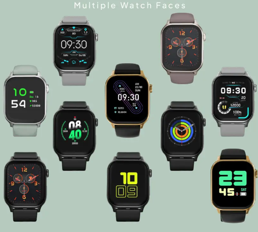 Fire-Boltt Rise Bluetooth Calling 47mm (1.85), Metal Bod & Rotating Crown, 123 Sports Smartwatch  (Ice Grey Strap, Free Size)