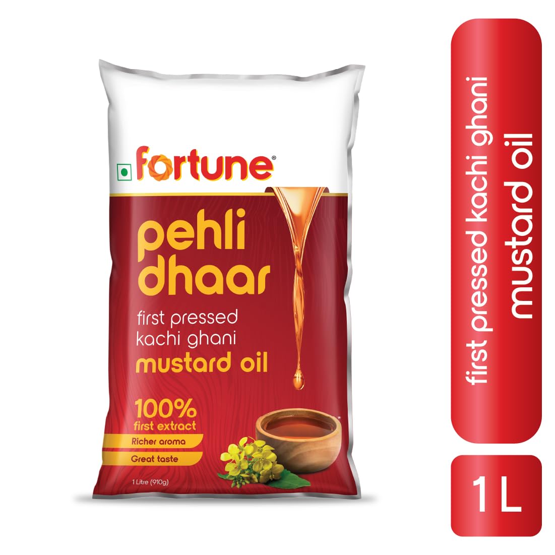 Fortune Pehli Dhaar First Pressed Kachi Ghani Mustard Oil