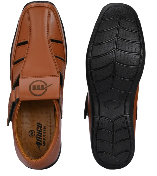 Men Casual Sandal Complete Cover (Black)