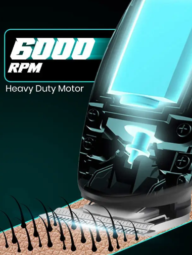 VGR V-055 Professional Hair Trimmer 120 min Runtime 4 Length Settings  (Black, Green)