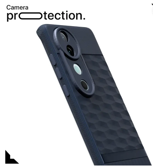 Vivo V40 Pro 5G Decent Back Cover(Grey, Grip Case, Pack of: 1)