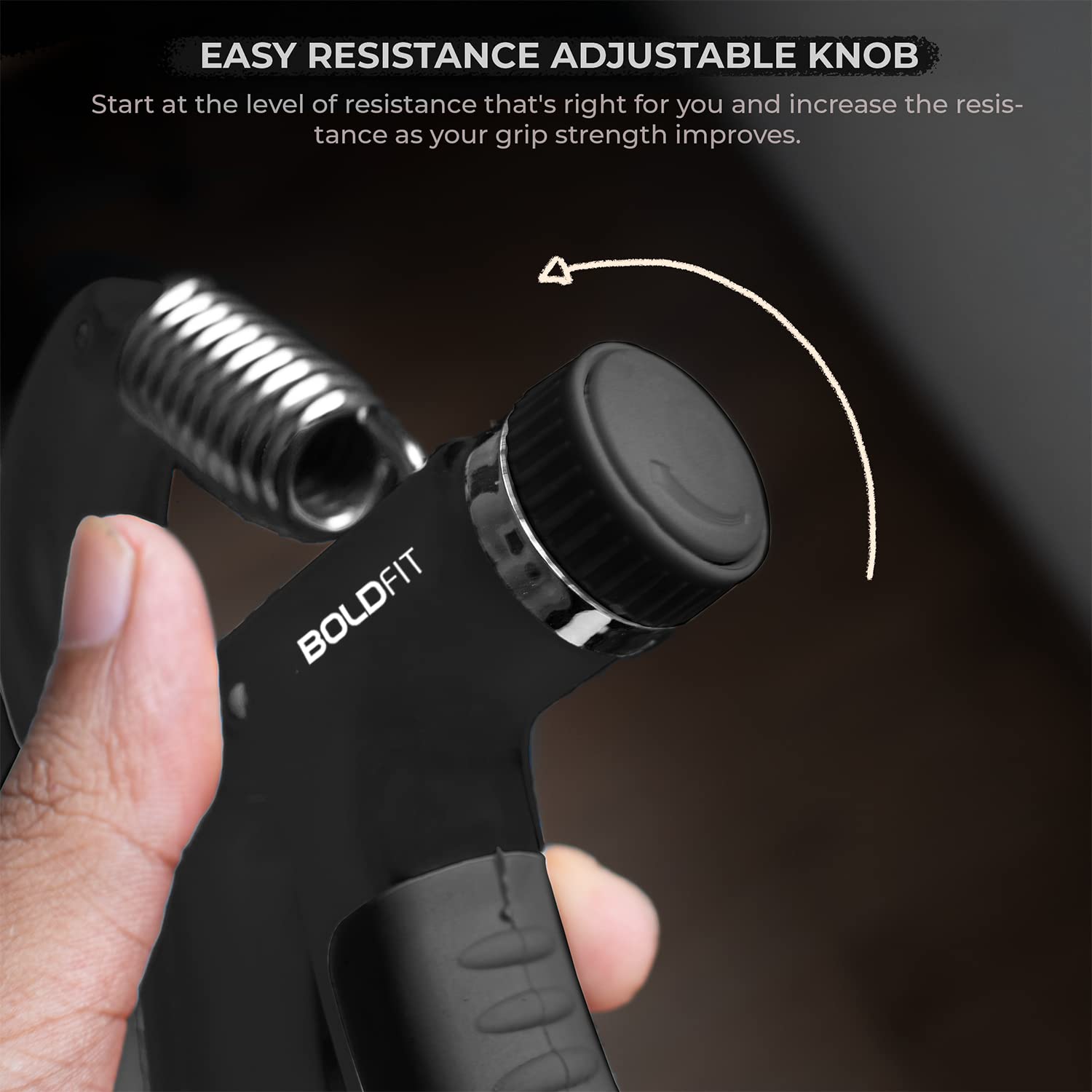 Boldfit Hand Gripper for Men & Women Hand Grip Strengthened for Forearm, Wrist & Finger Workout Fitness Equipment for Home & Gym Training