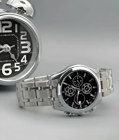 Adjustable Free Size Lock Date Function Working Analog Watch - For Men VINTAGE LOOK