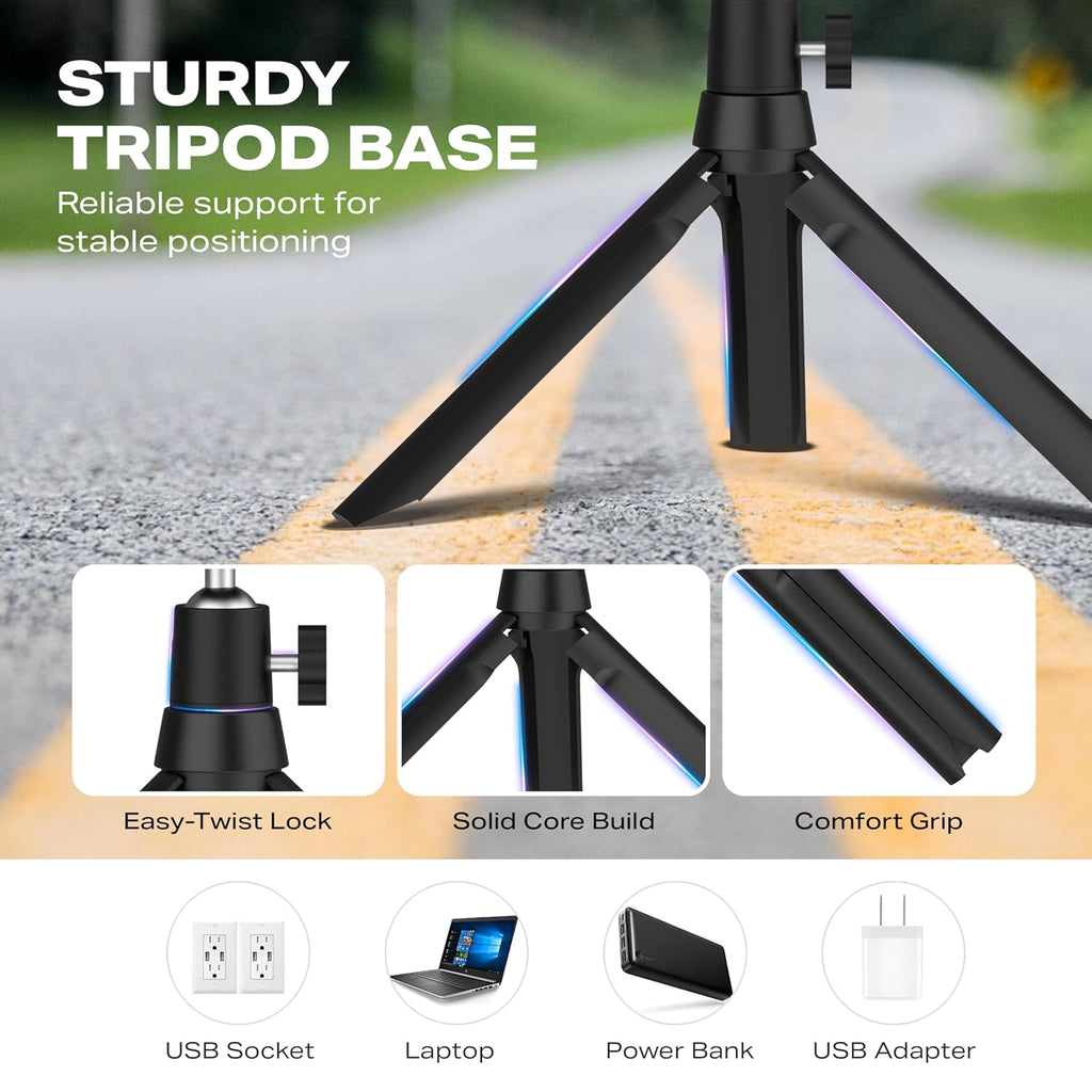 Tygot 12-Inch Ring Light with Adjustable Tripod Stand & Phone Holder, 3 Color Modes & 10 Brightness Levels, USB Powered LED Light for Makeup, YouTube, Photography, Zoom & Live Streaming