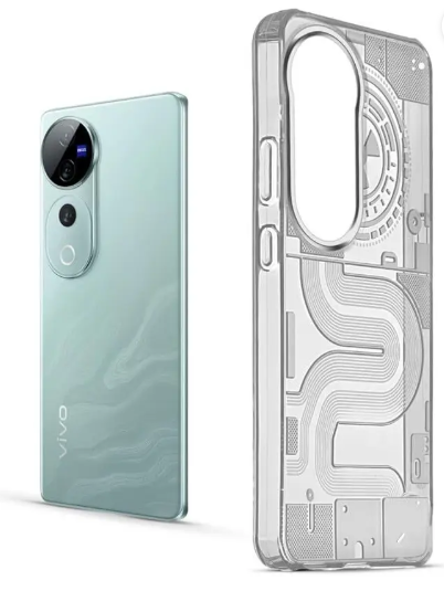 Back Cover for Vivo V40 Pro 5G,Vivo V40 5G  (Transparent, Grip Case, Pack of: 1)