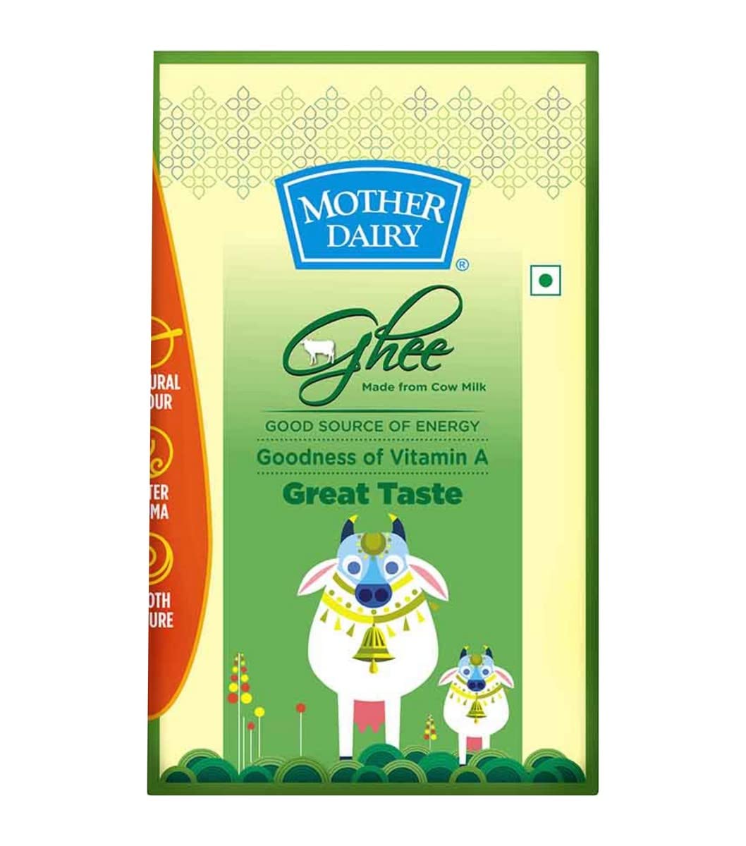 Mother Dairy Cow ghee Pack, 1 Liter