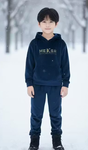 KIDS UNISEX WINTER CO-ORD SET (HOODIE SET) COLOUR: NAVY