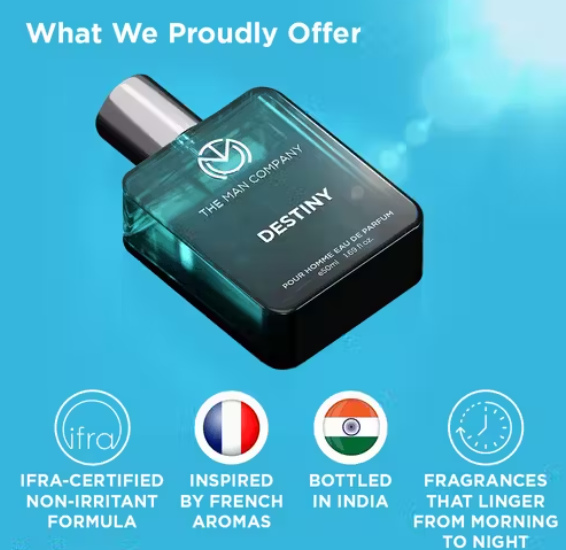 The Man Company Perfume for Men - 50ml X 4, Signature Essentials Collection | Premium Long-Lasting Deo Perfume Body Spray