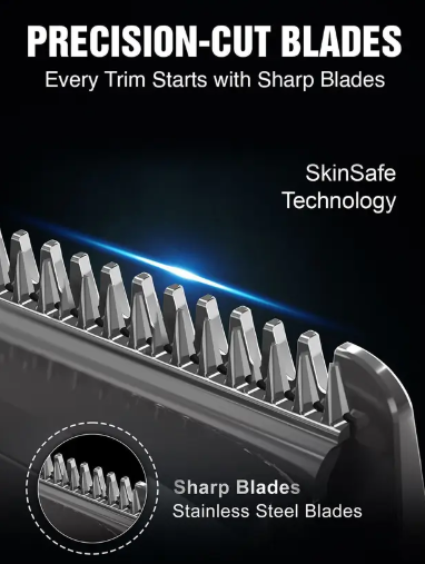 VGR V-937 Professional Hair Trimmer with LED Display Trimmer 500 min Runtime 4 Length Settings  (Black)