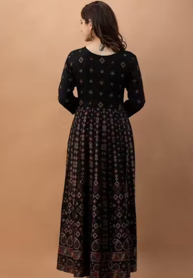 Designer Black Long Trending Kurta