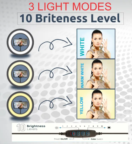 Light weight & Portable metal Studio tripod ring Light Outdoor & Indoor Shoots Tripod Kit, Tripod, Monopod, Monopod Kit