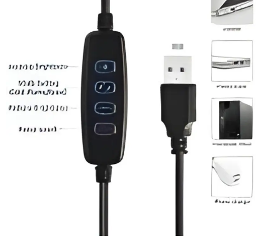 PK 12"Selfie Ring Light 7Ft Long tripod 5m long collar mic, selfie remote Kit Ring Flash  (Golden, White)