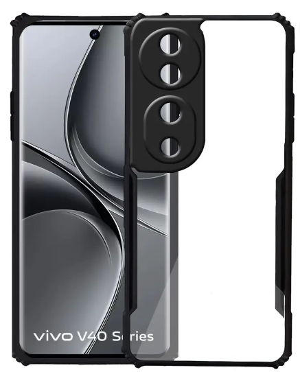 Back Cover for Vivo V40 Pro 5G  (Transparent, Grip Case, Pack of: 1)