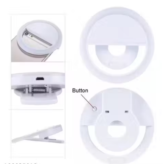 Mobile Selfie ring light with Three Mode of brightness for Selfie/Video/Blogging/Makeup