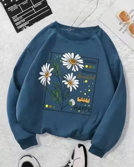 Pretty Fashionista Women Printed Sweatshirts Hoodie