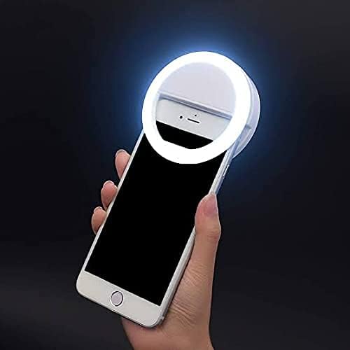 Portable LED Ring Selfie Light for All Smartphones | Tablets Enhancing Ring Light with 3 Level of Brightness for Photography Video Calling (Smart Phones Laptop Tablet LED Ring Selfie Light)