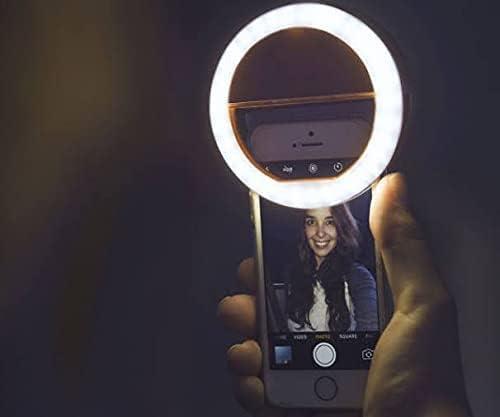 Portable LED Ring Selfie Light for All Smartphones | Tablets Enhancing Ring Light with 3 Level of Brightness for Photography Video Calling (Smart Phones Laptop Tablet LED Ring Selfie Light)