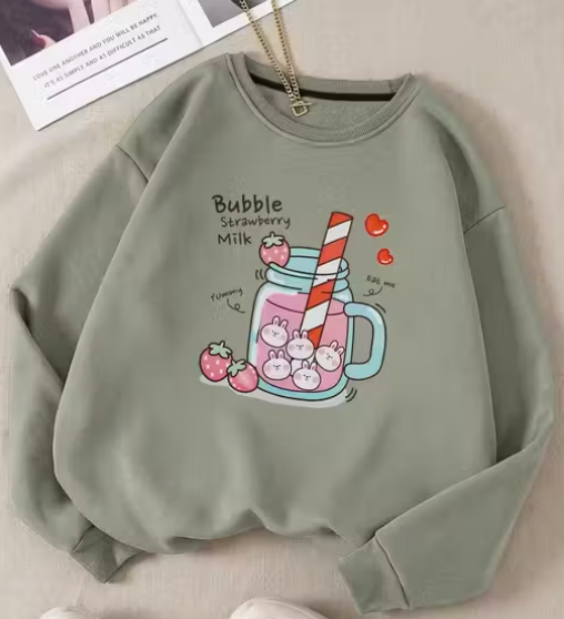 Casual Sweatshirt For Girls Pretty Looks Amazing Vibes